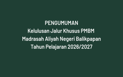 PENGUMUMAN
