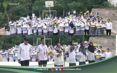 110 Siswa Kampus 2 MAN Balikpapan Terima Paket Seragam Gratis Pemprov Kaltim